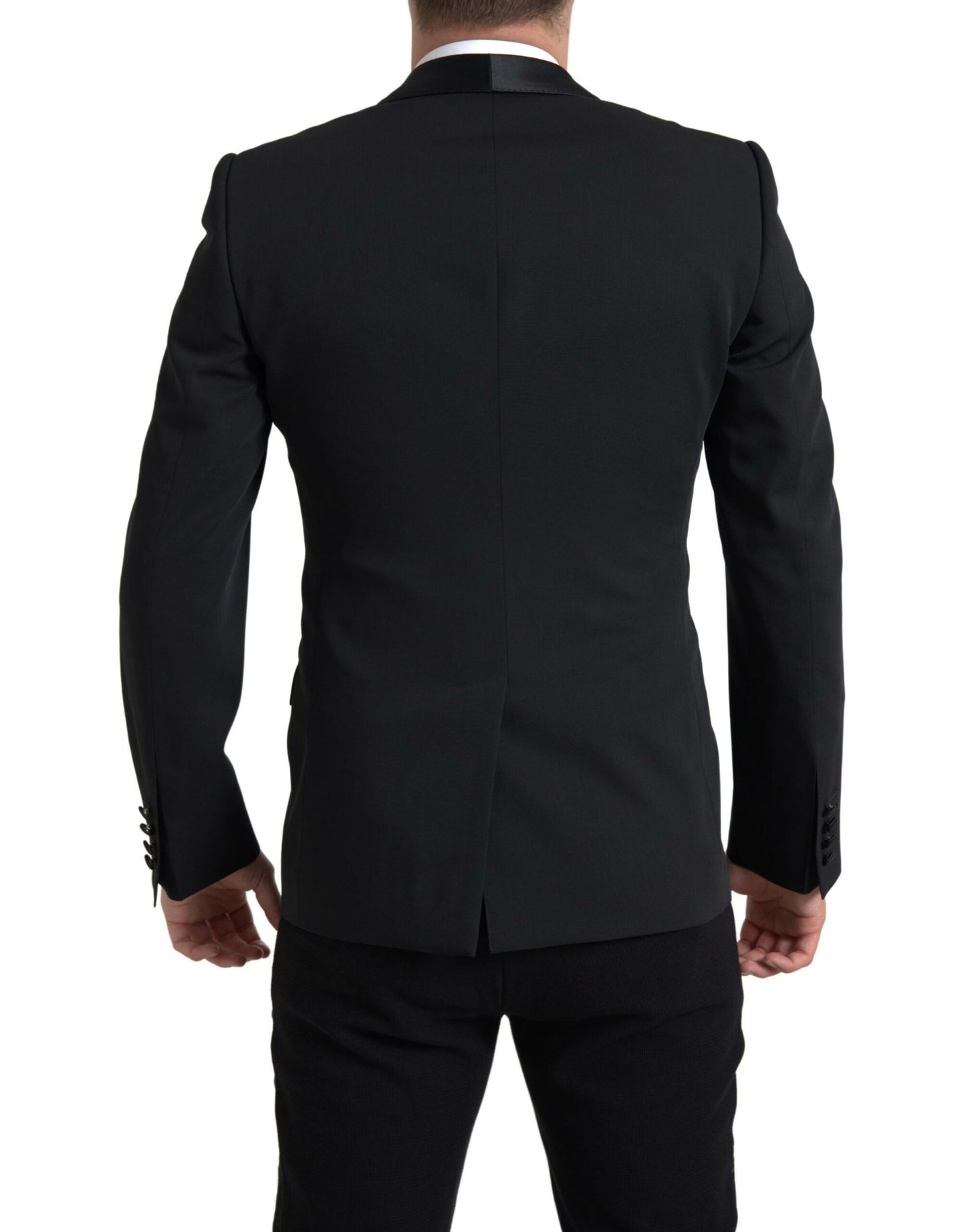 Blazer elegante de lana virgen de corte entallado