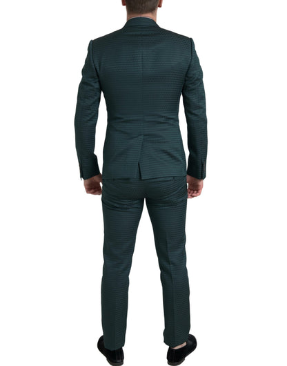 Traje de 3 piezas de corte entallado Emerald Elegance