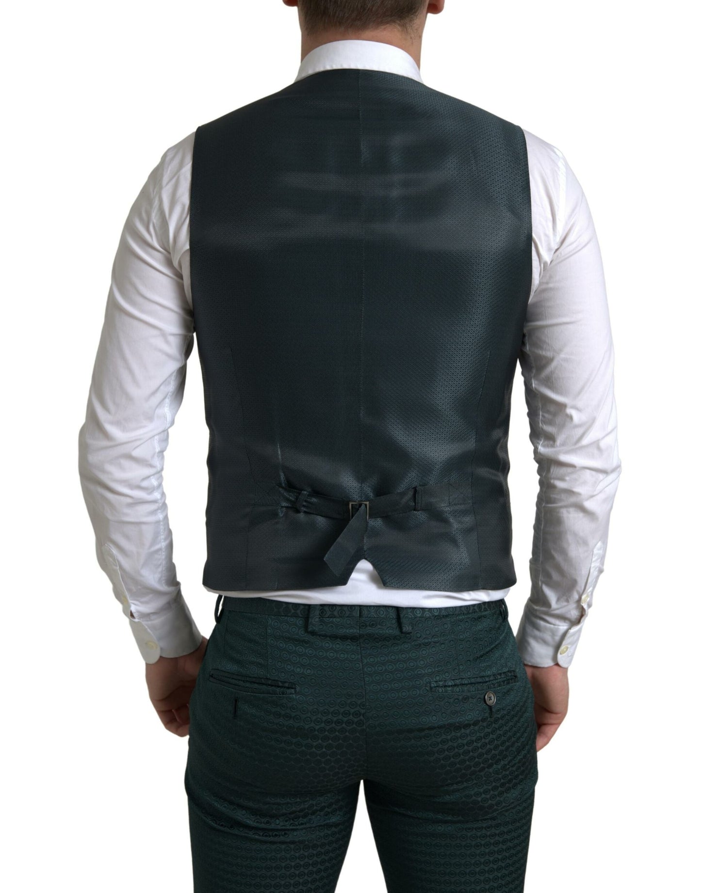 Traje de 3 piezas de corte entallado Emerald Elegance