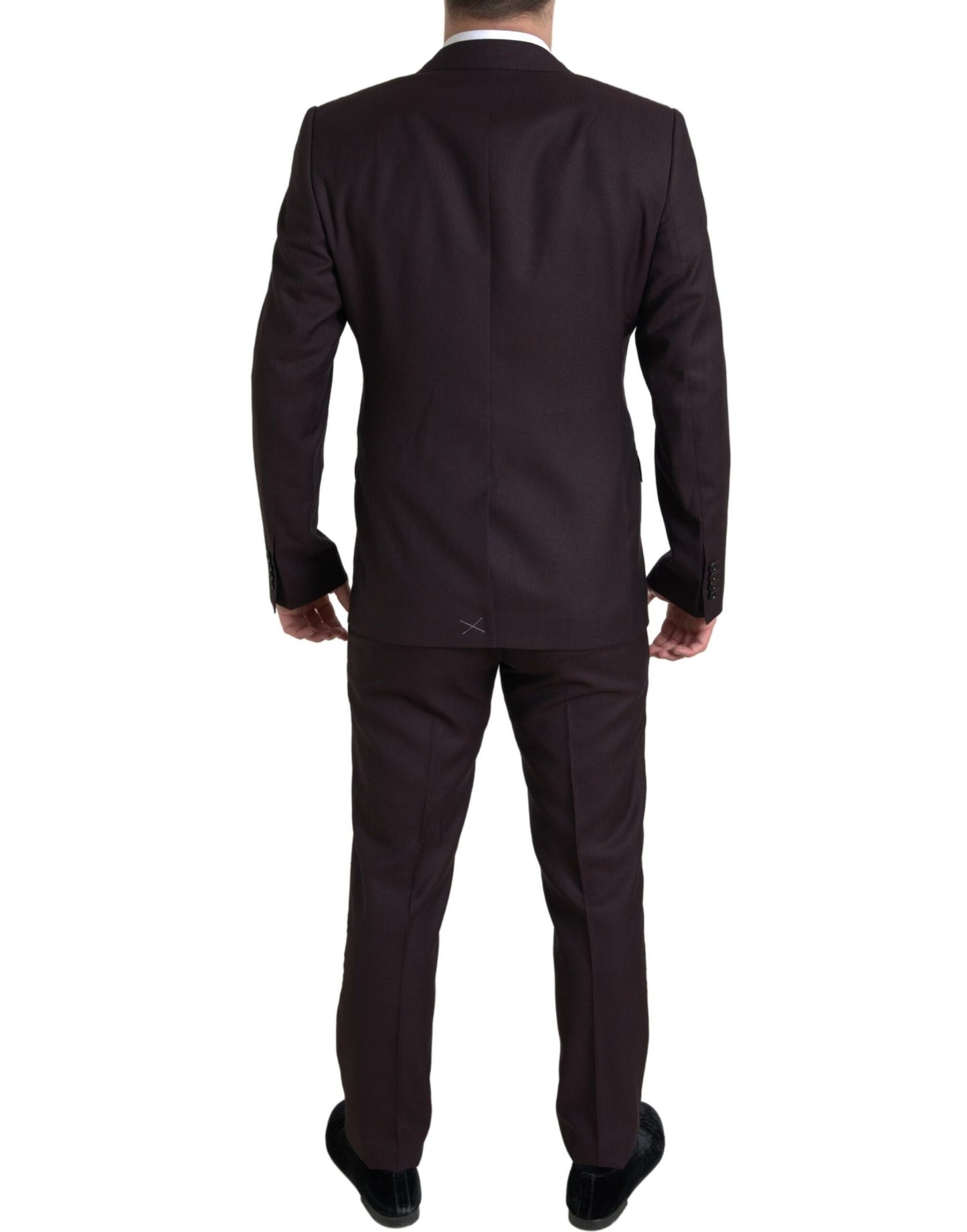 Traje de dos piezas ajustado Martini granate