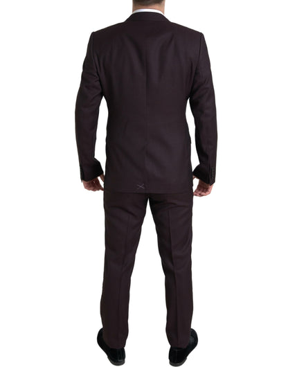 Traje de dos piezas ajustado Martini granate
