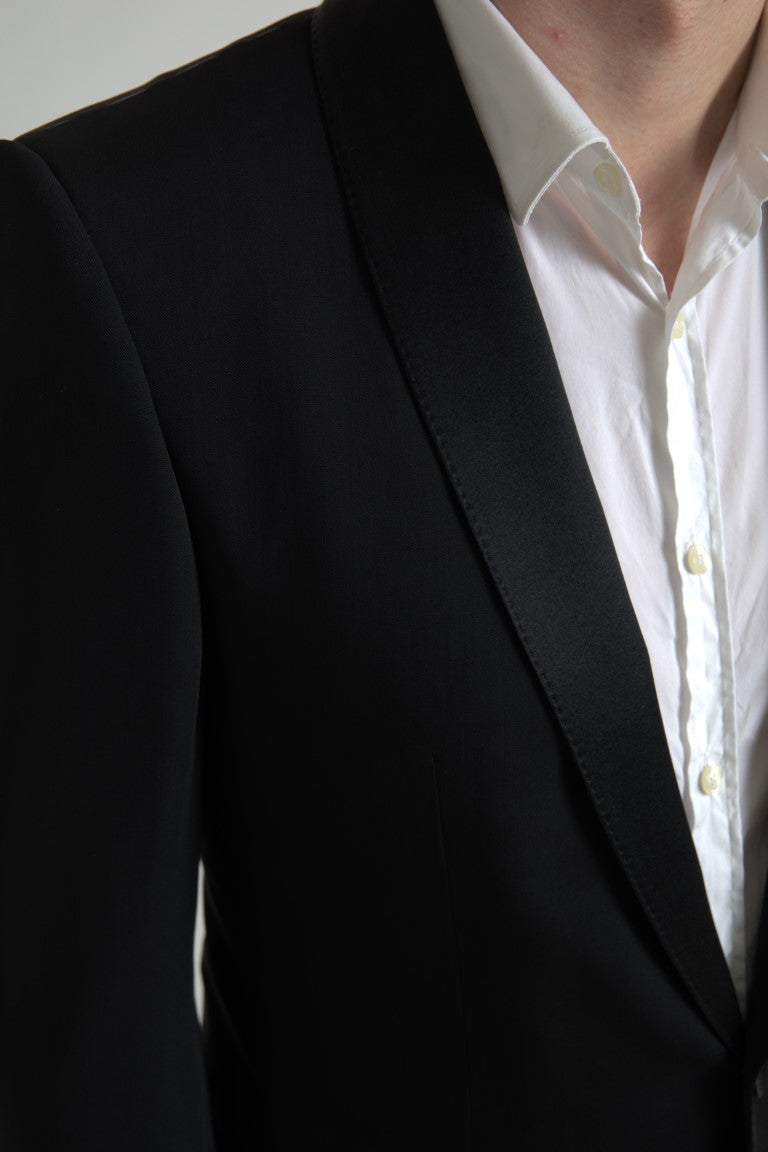 Blazer elegante de lana virgen de corte entallado