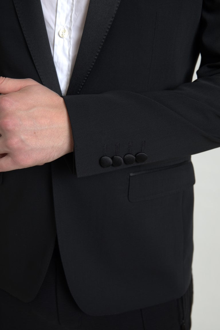Blazer elegante de lana virgen de corte entallado