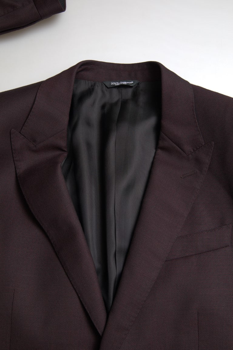 Traje de dos piezas ajustado Martini granate