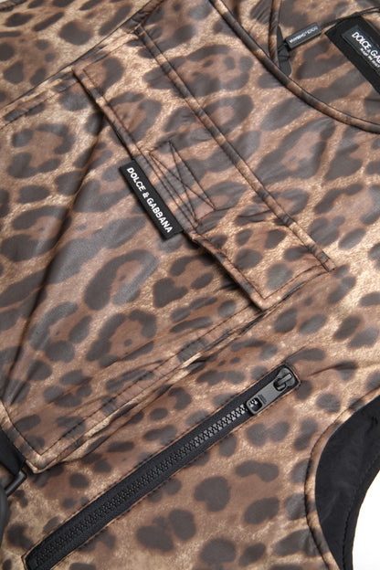 Chaleco de leopardo de seda Ropa deportiva exclusiva