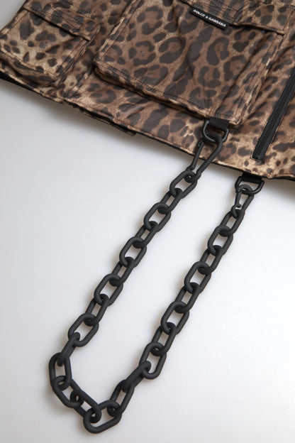 Chaleco de leopardo de seda Ropa deportiva exclusiva