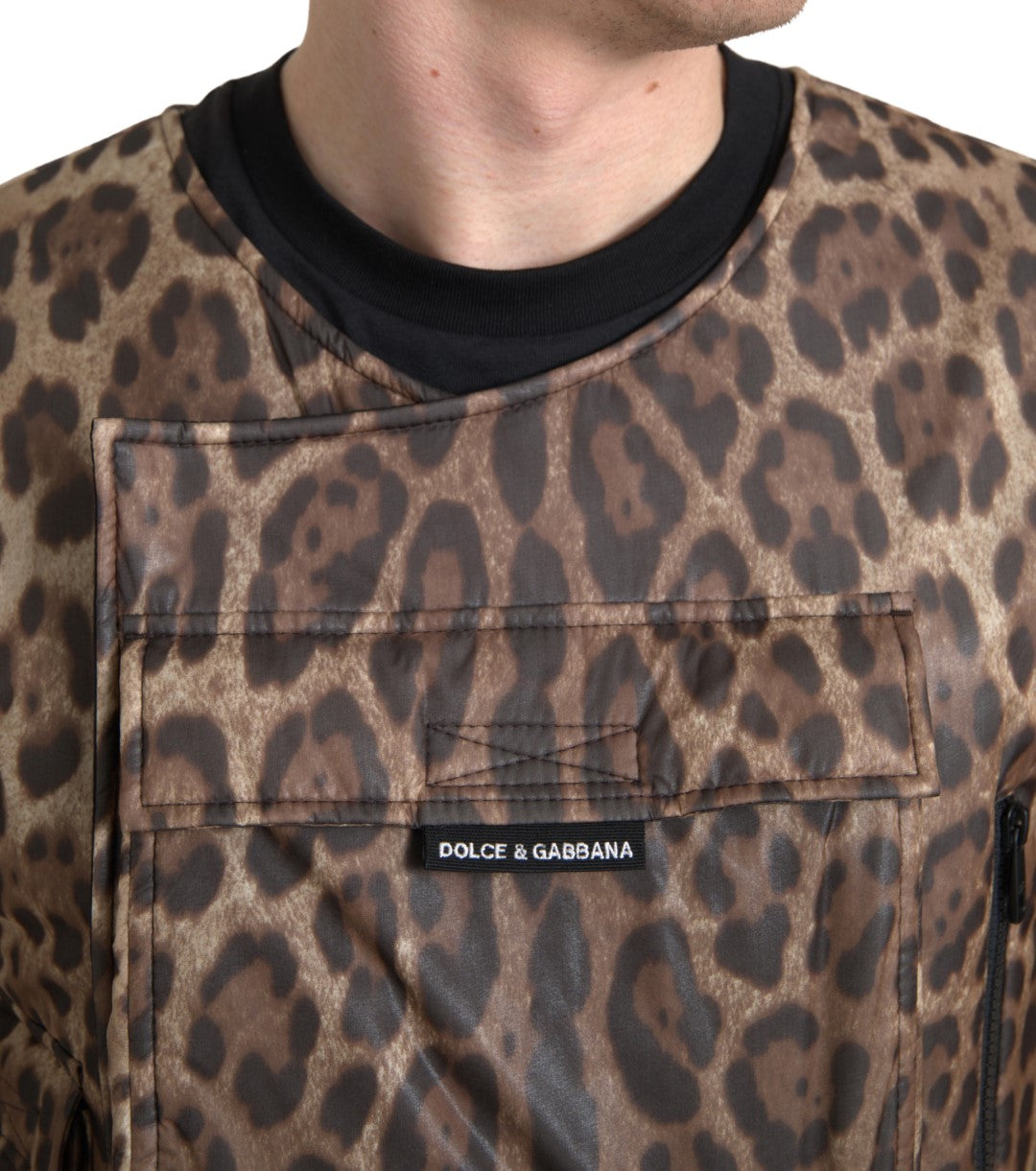 Chaleco de leopardo de seda Ropa deportiva exclusiva