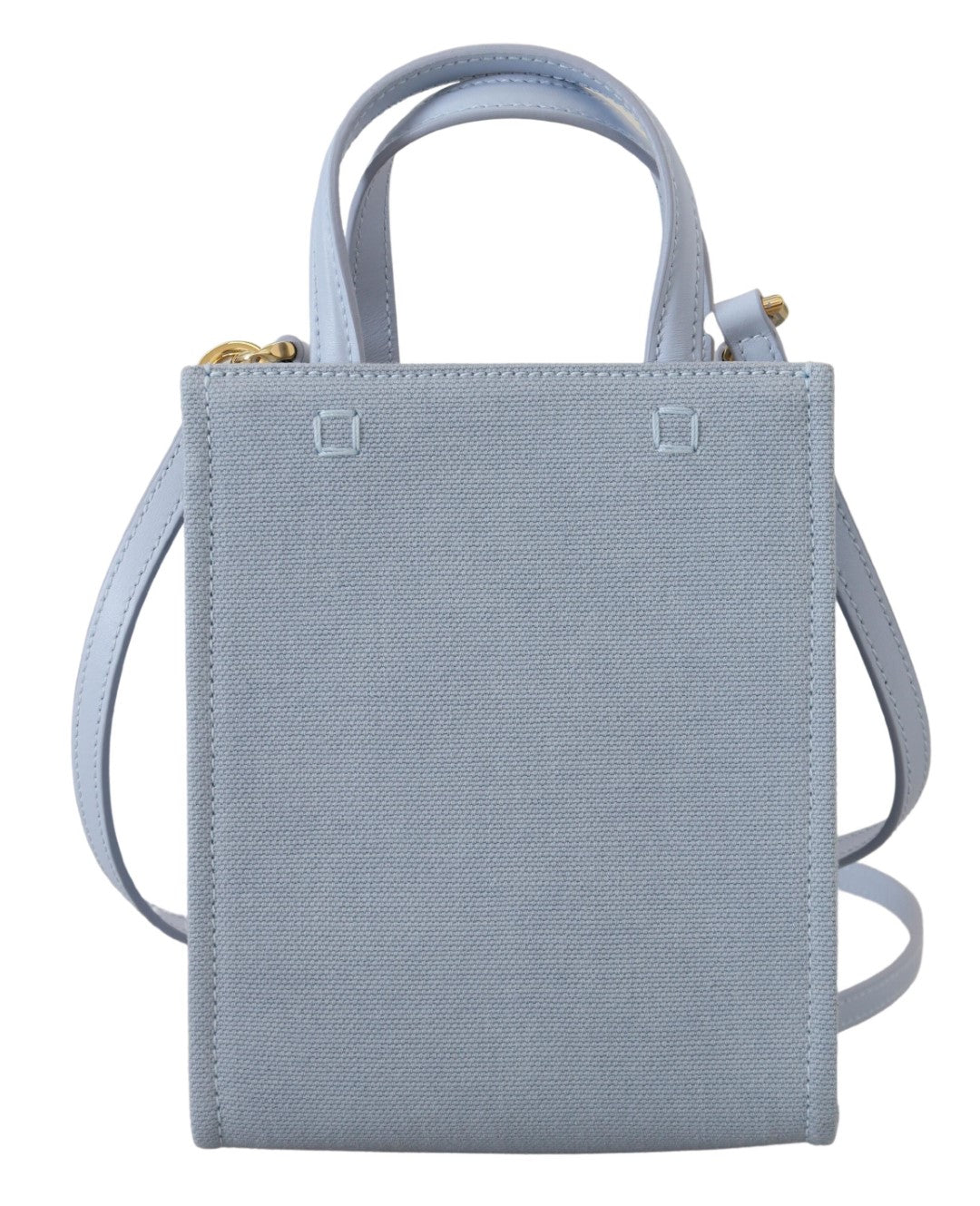 Minibolso elegante de algodón azul nube