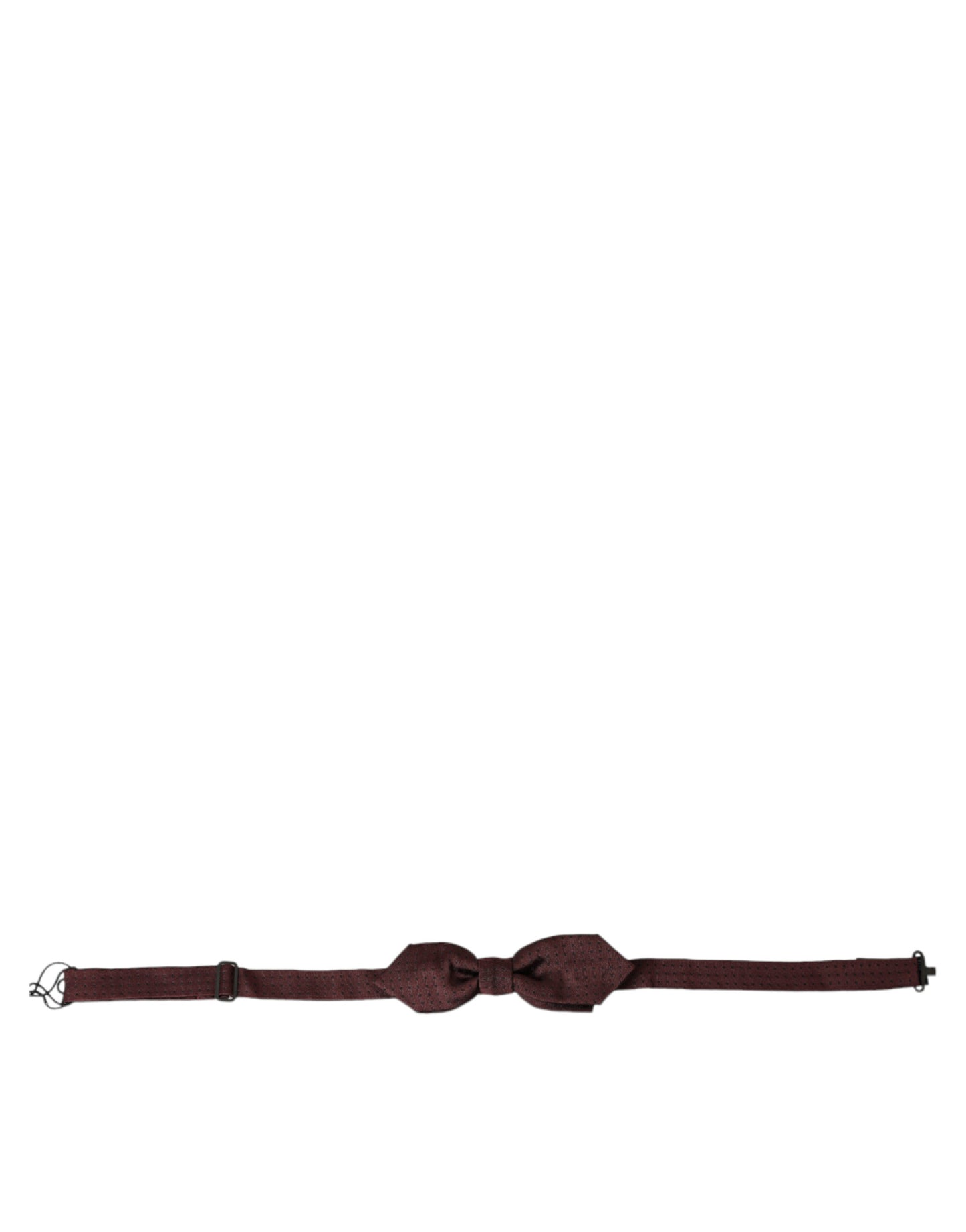 Elegante pajarita de seda burdeos