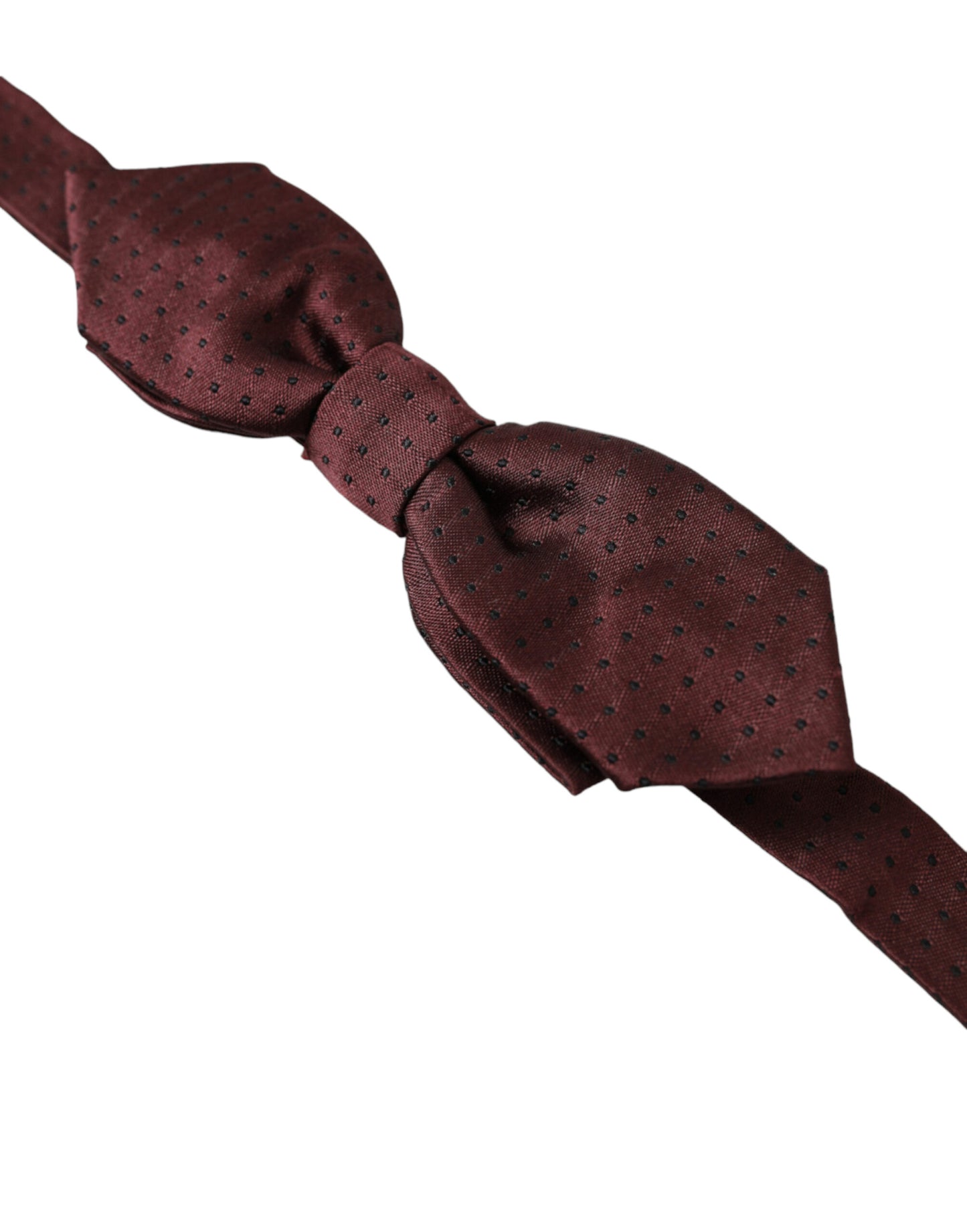 Elegante pajarita de seda burdeos