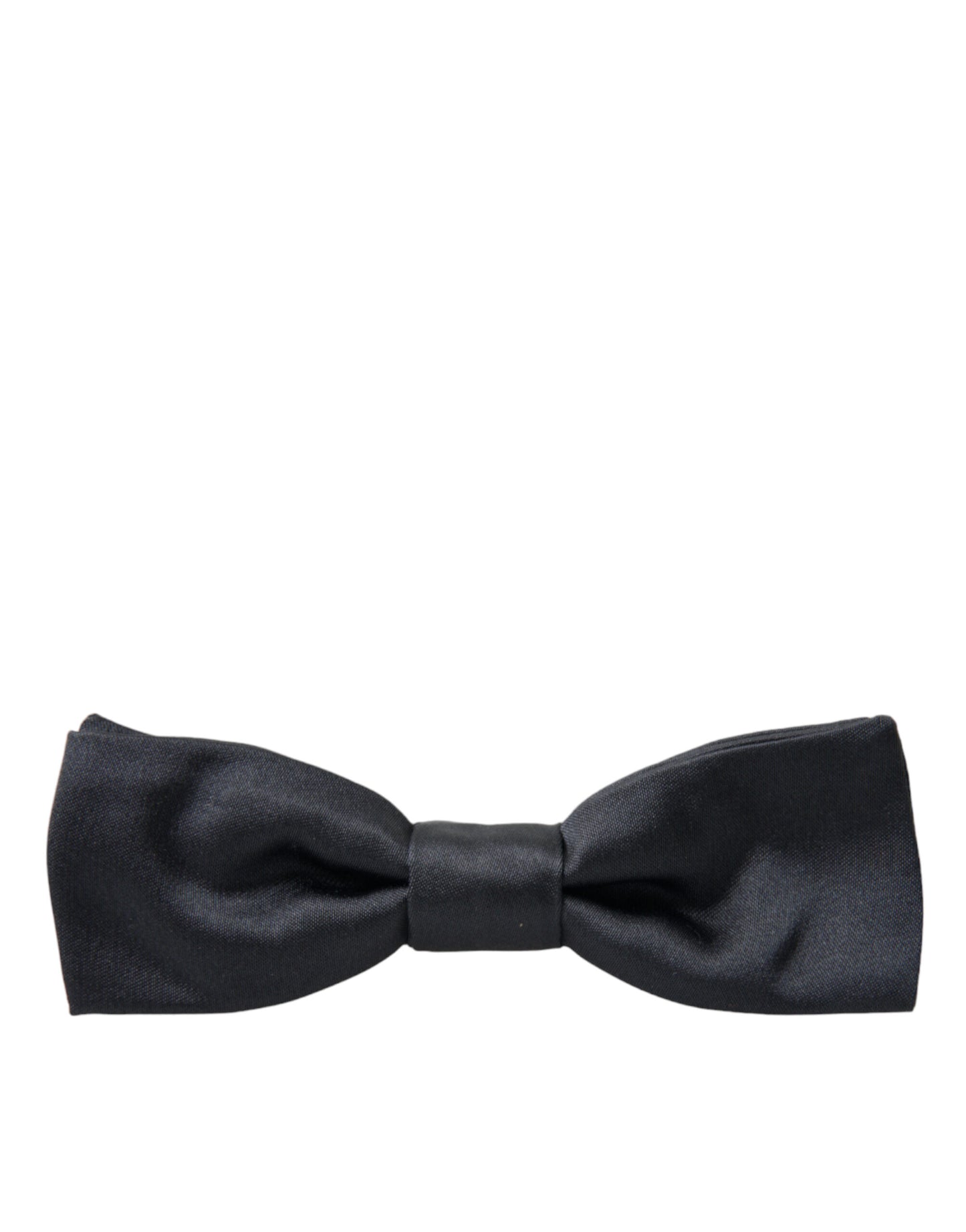 Elegante pajarita de seda gris antracita