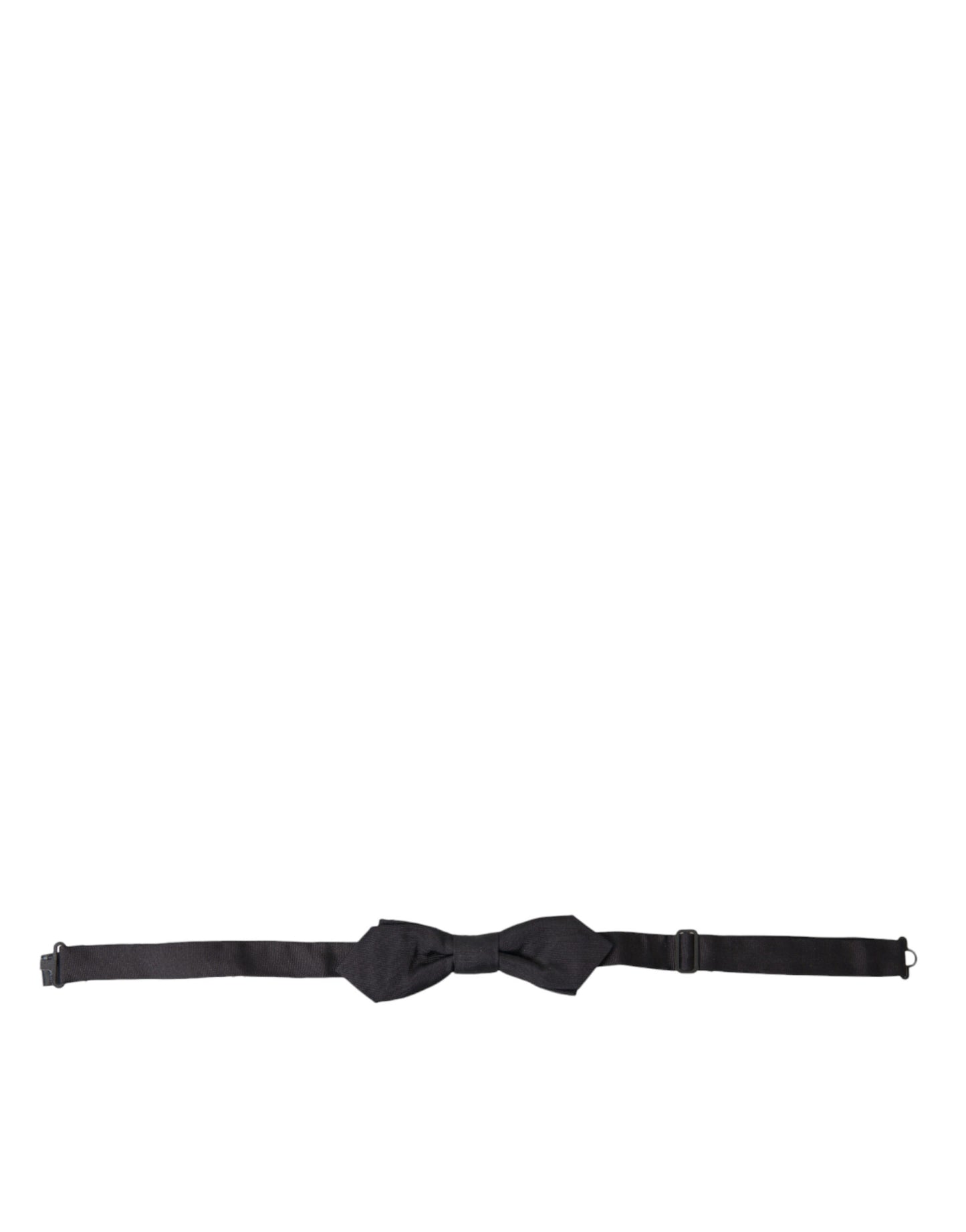 Elegante pajarita de seda negra