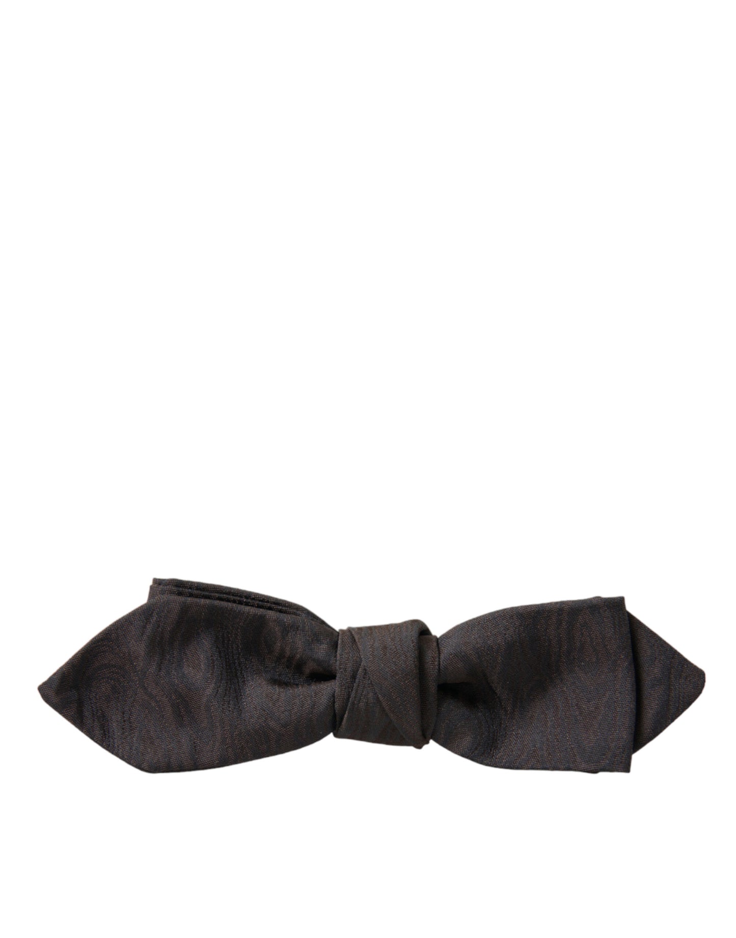Elegante pajarita de mezcla de seda marrón