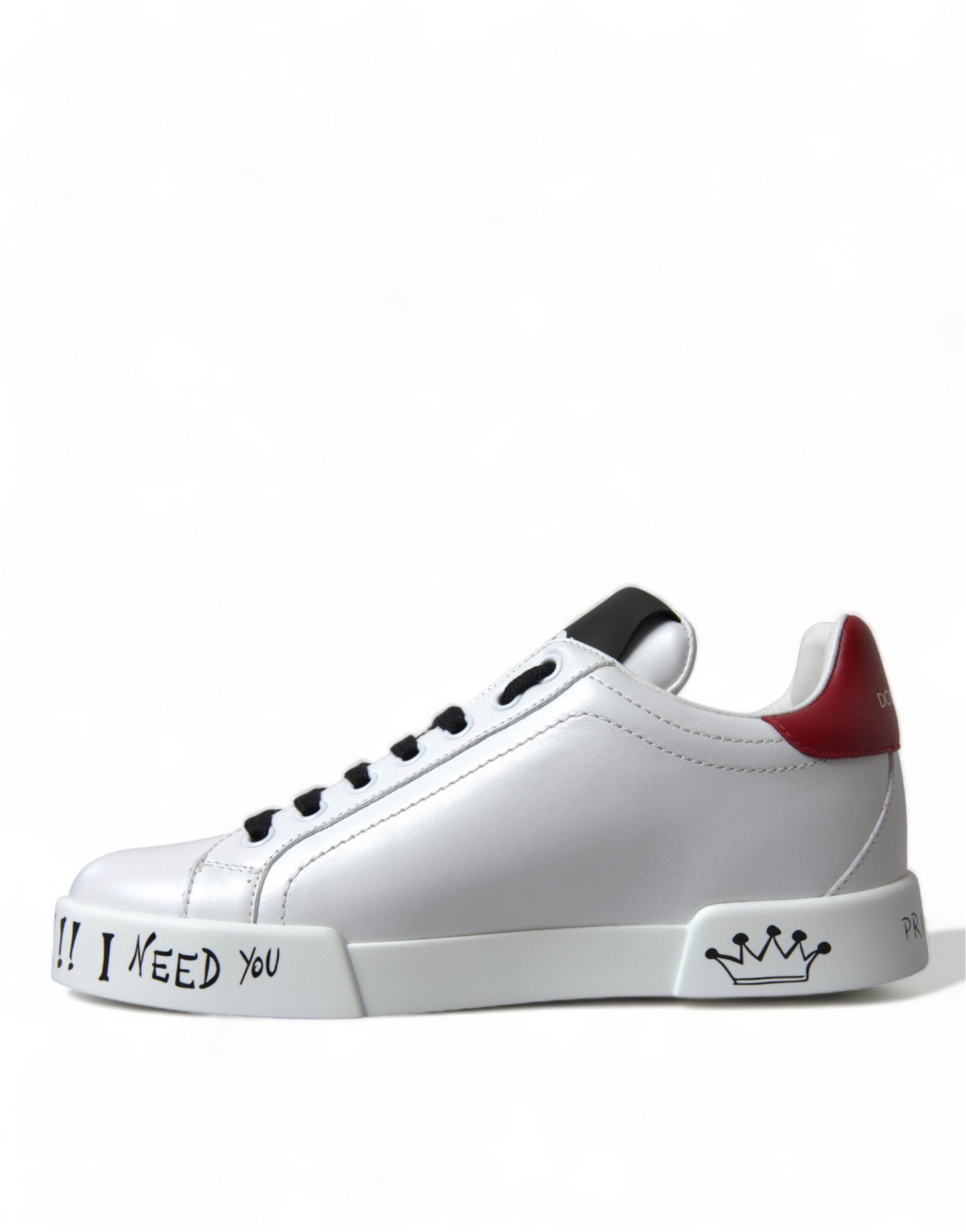 Zapatillas elegantes de piel Portofino en color blanco