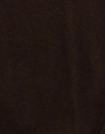 Suéter elegante de cuello redondo con apliques de seda