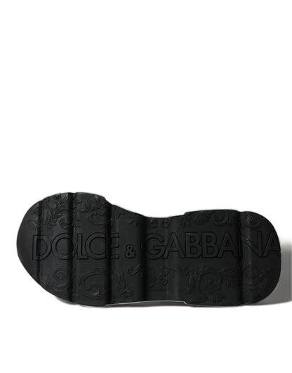 Elegantes zapatillas Daymaster de piel en blanco y negro