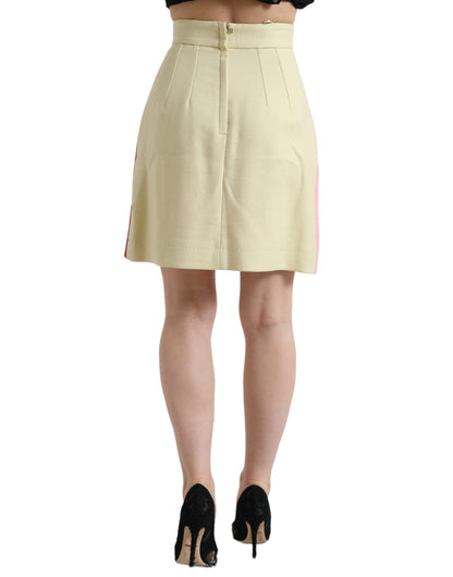 Minifalda elegante de cintura alta y corte A