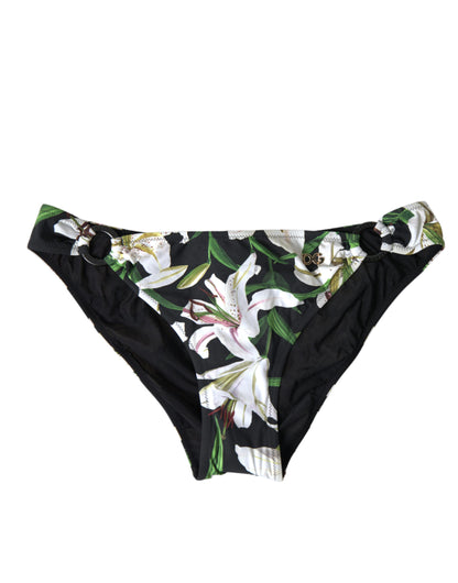 Elegante braguita de bikini con estampado floral: ¡nada con estilo!