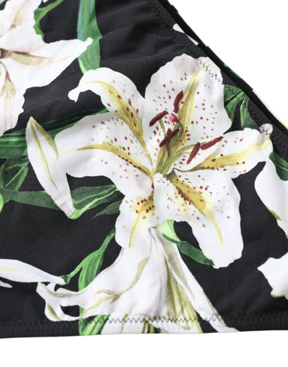 Elegante braguita de bikini con estampado floral: ¡nada con estilo!