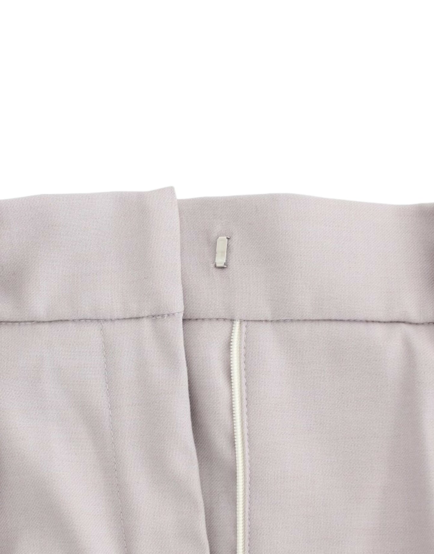 Pantalones grises sofisticados de cintura alta