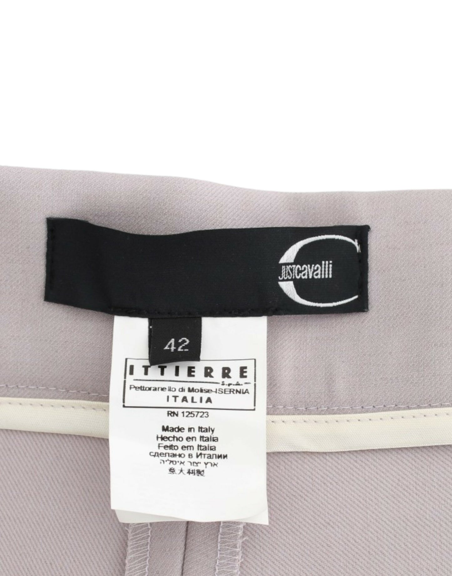 Pantalones grises sofisticados de cintura alta