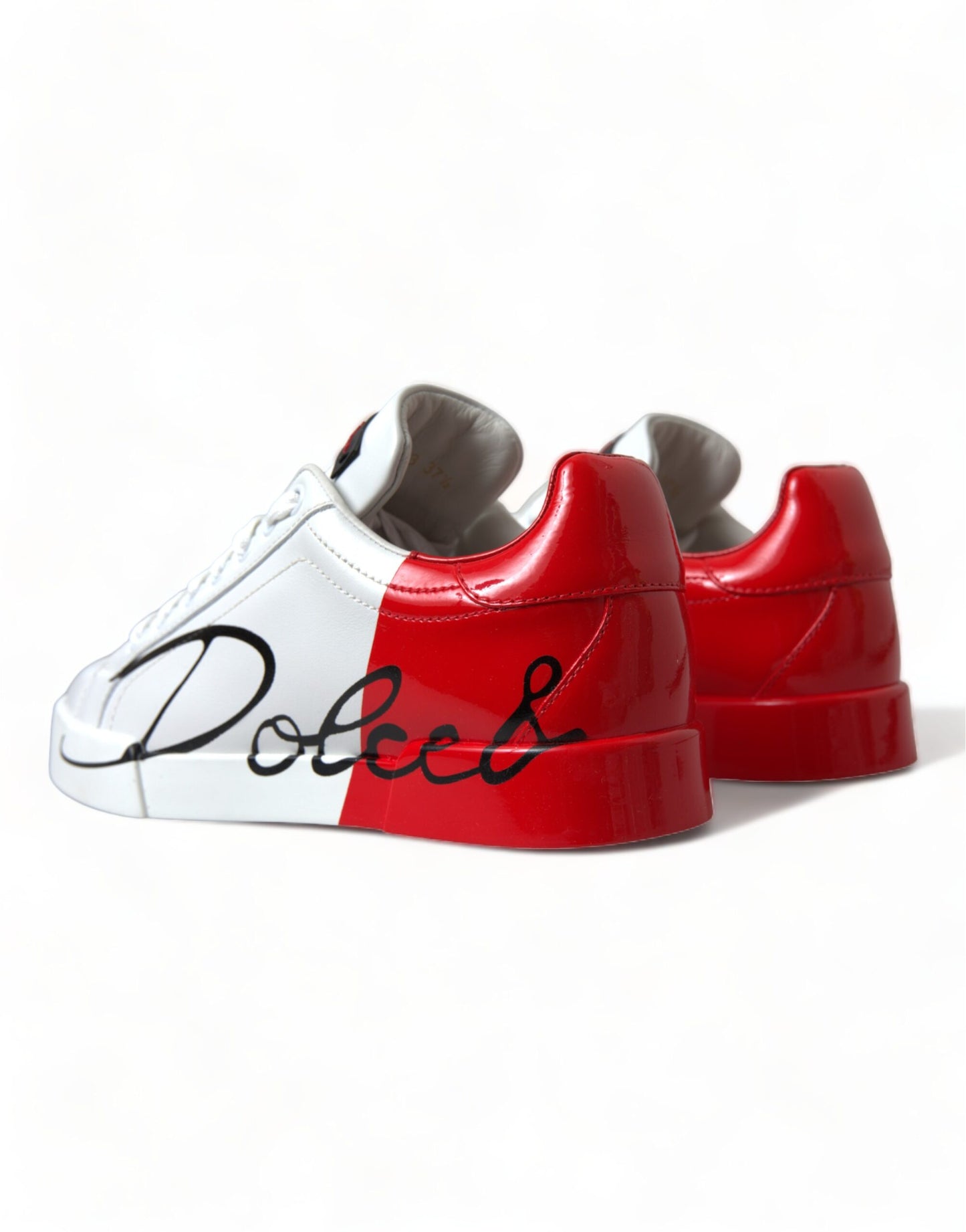 Elegantes zapatillas Portofino de piel blanca