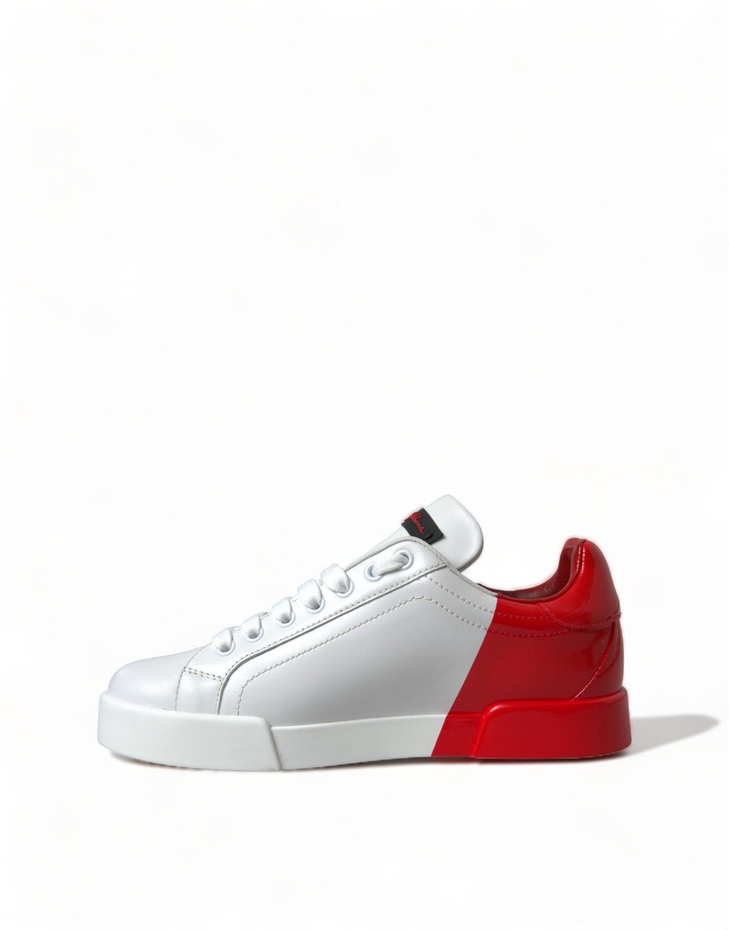 Elegantes zapatillas Portofino de piel blanca