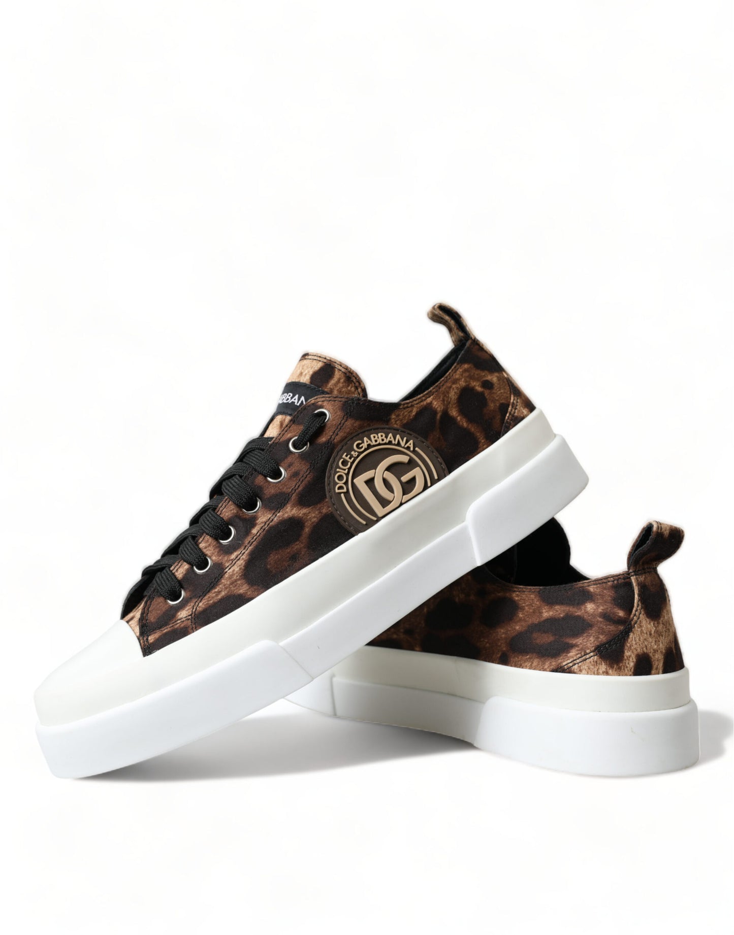 Elegantes zapatillas casuales con estampado de leopardo