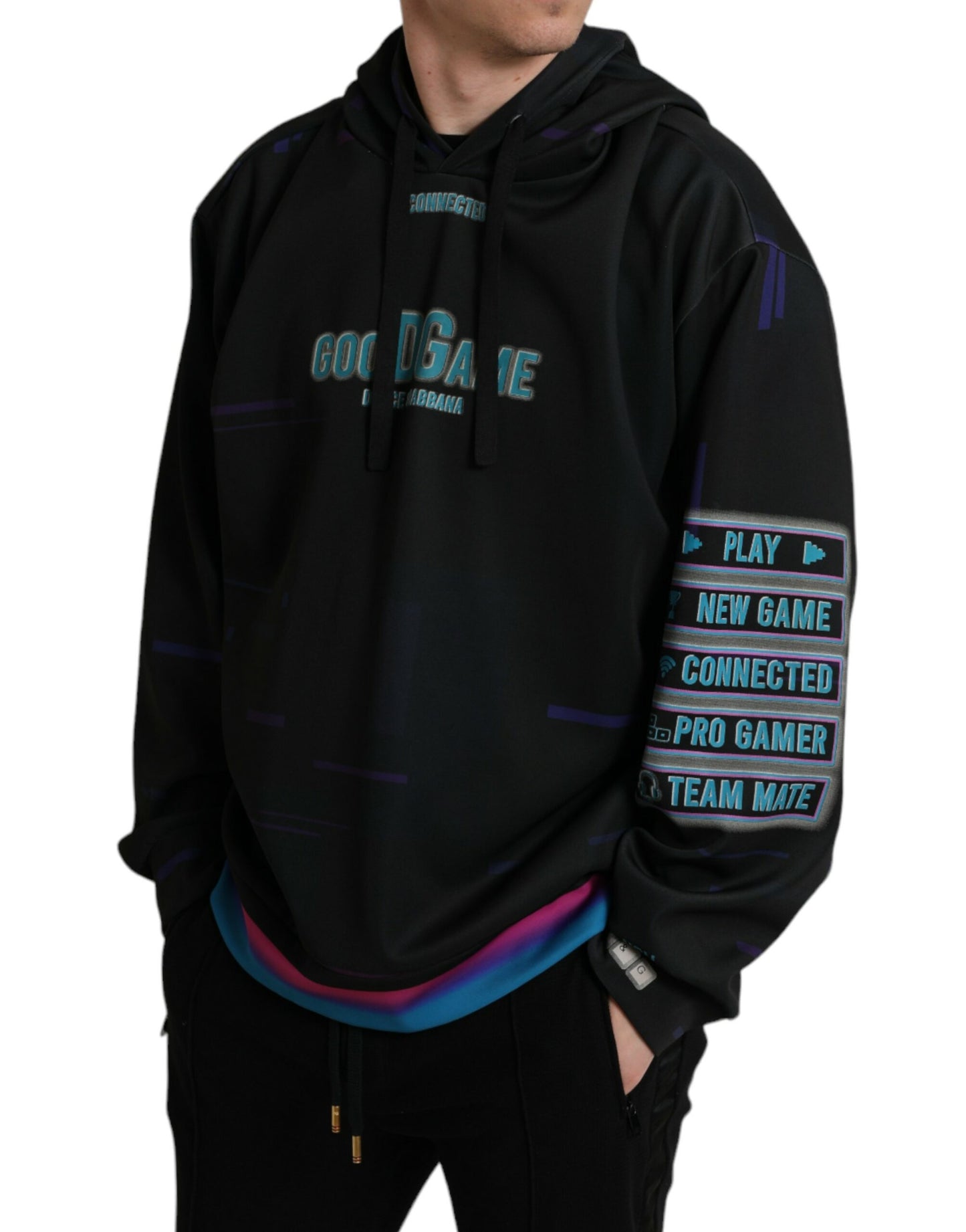 Sudadera con capucha y estampado gráfico elegante