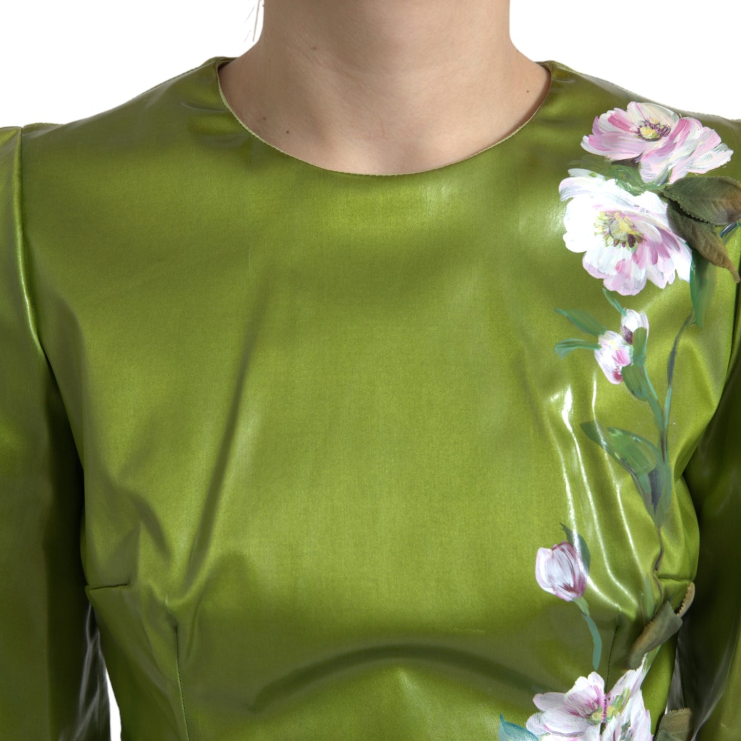Vestido midi elegante con estampado floral