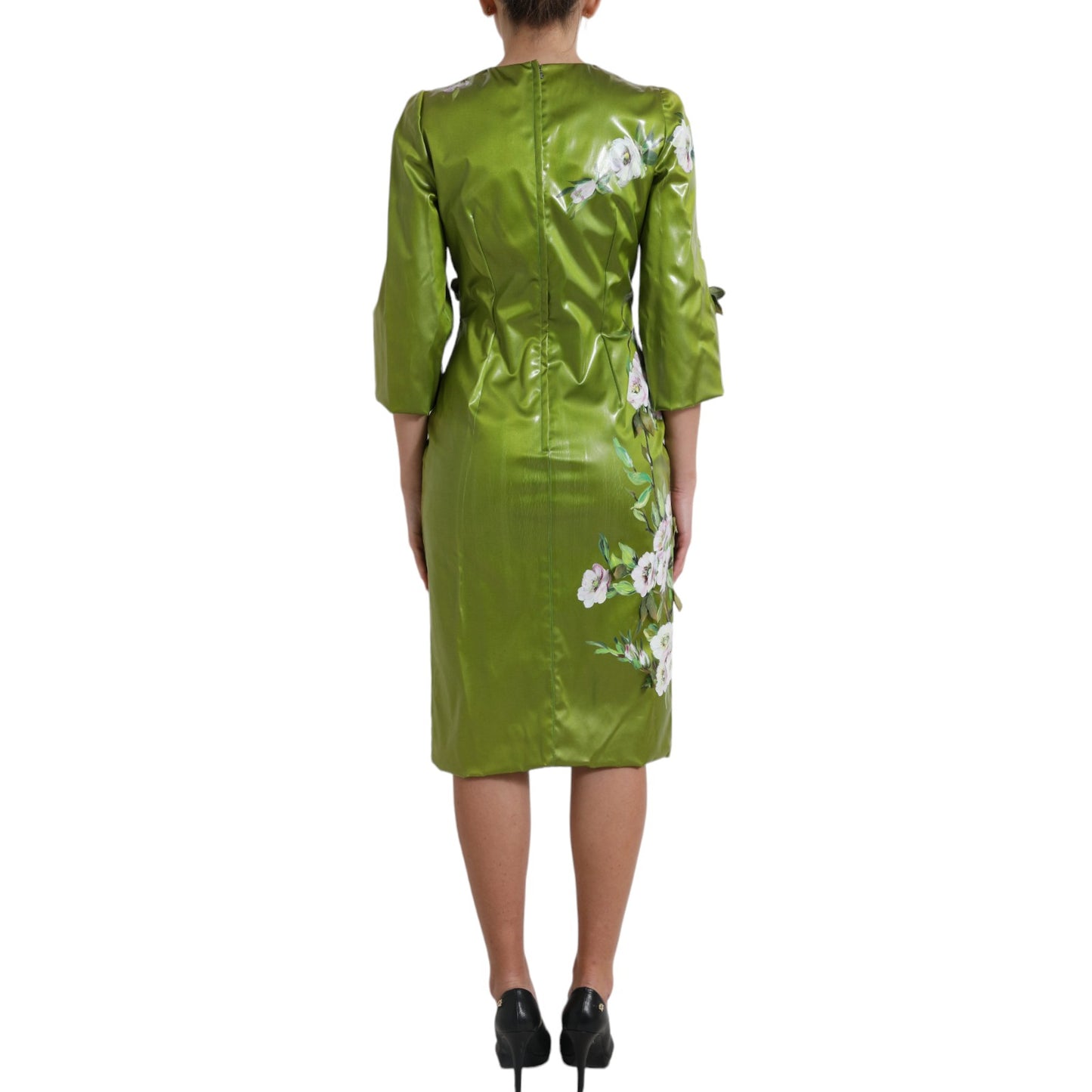 Vestido midi elegante con estampado floral