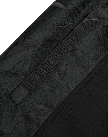 Elegantes pantalones deportivos de leopardo negros