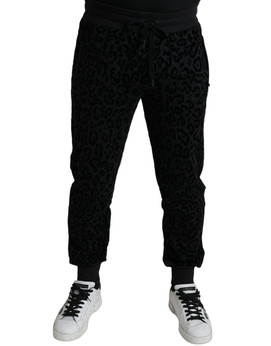 Elegantes joggers de leopardo para hombre