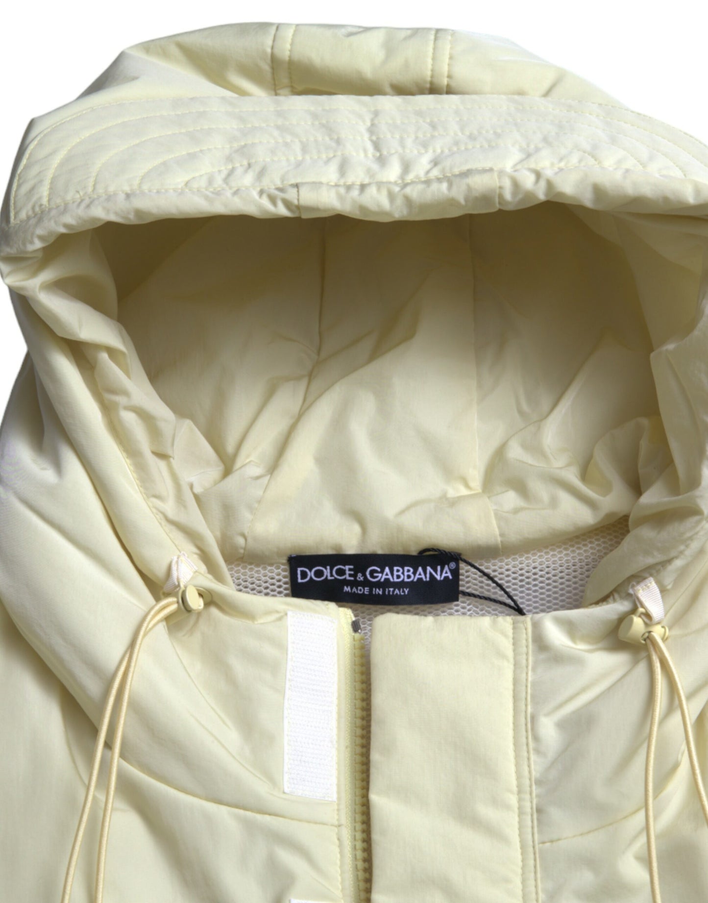 Chaqueta chaleco con capucha amarillo sol