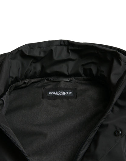Chaqueta cortavientos negra elegante