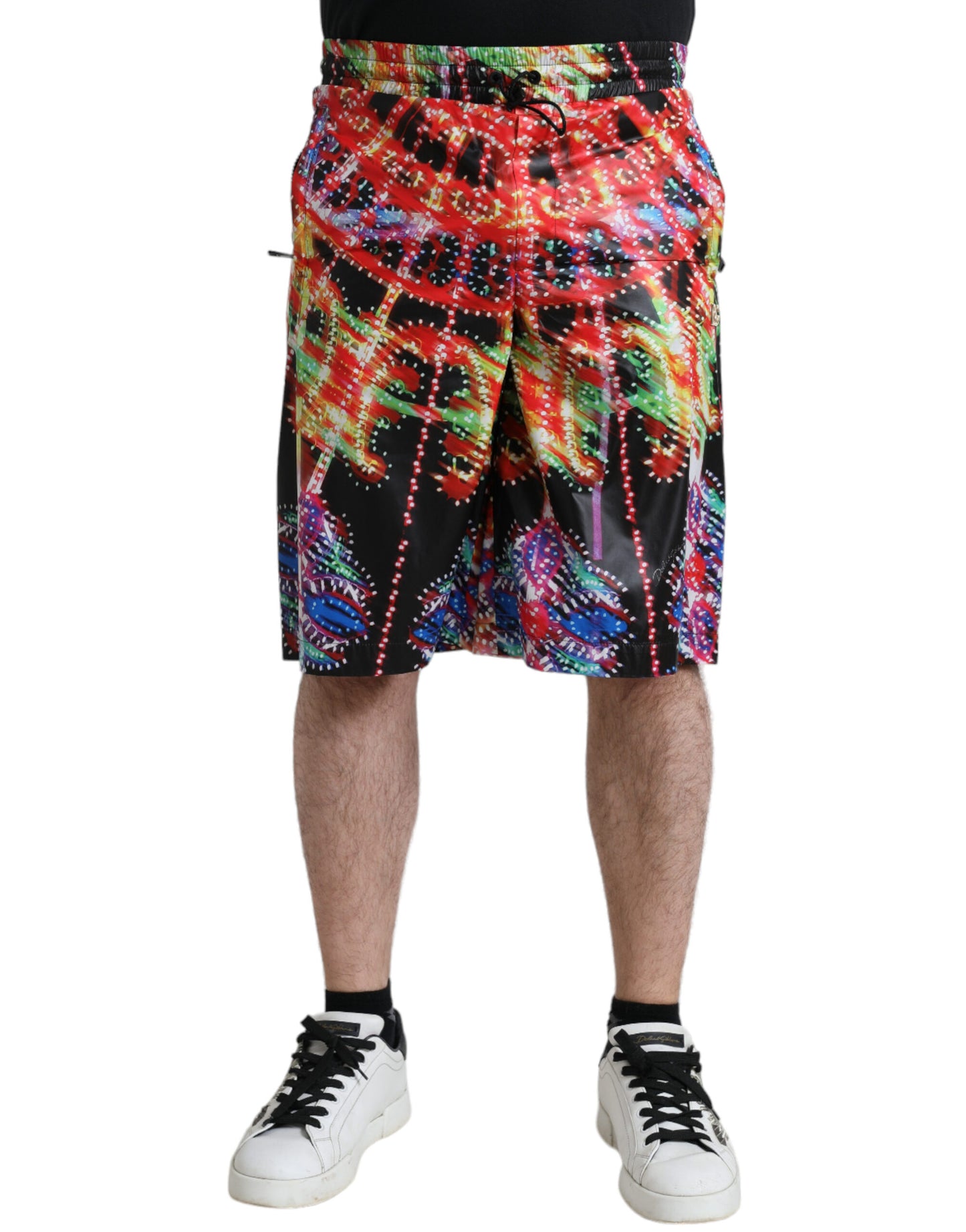 Bermudas elegantes con estampado de luminarias