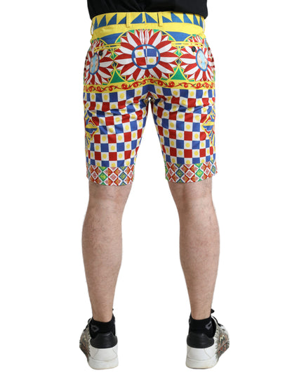 Bermudas con estampado multicolor