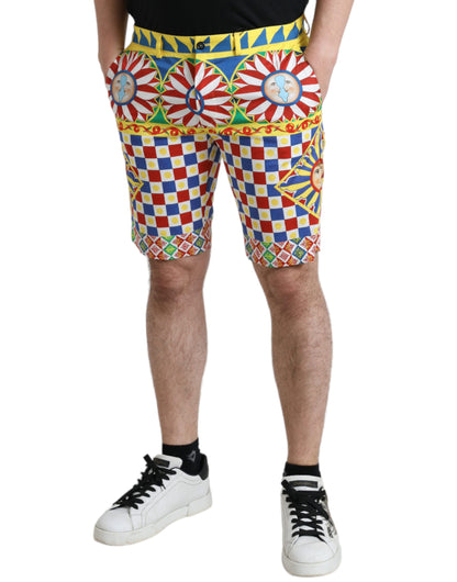 Bermudas con estampado multicolor