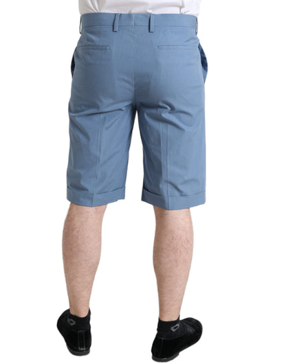 Bermudas de algodón azul cielo