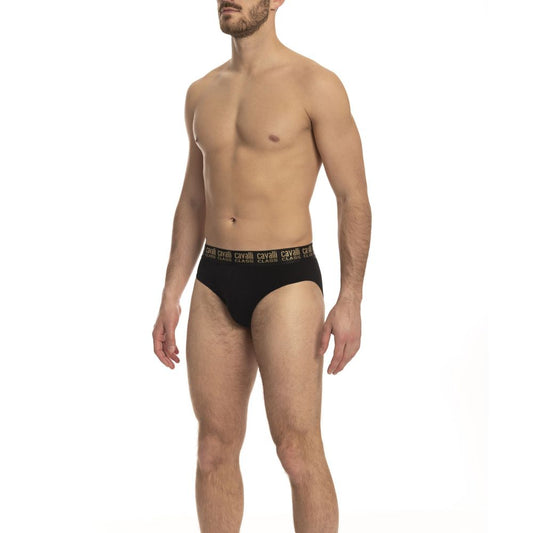 Calzoncillos negros de algodón para hombre
