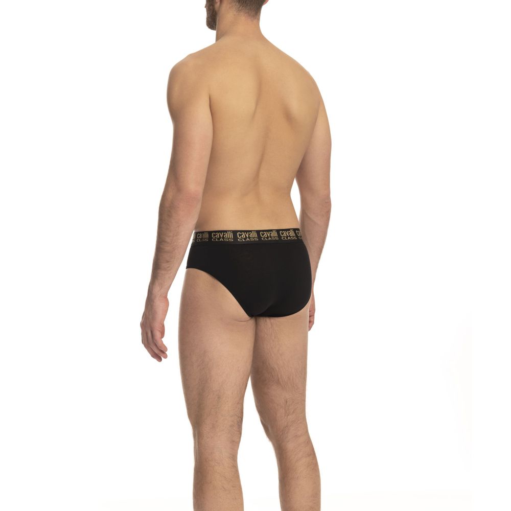 Calzoncillos negros de algodón para hombre