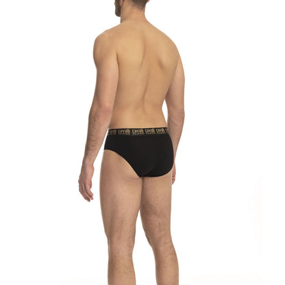 Calzoncillos negros de algodón para hombre