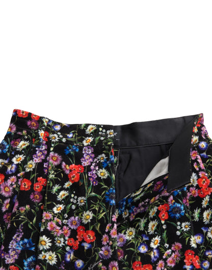 Pantalones cortos elegantes de cintura alta con estampado floral