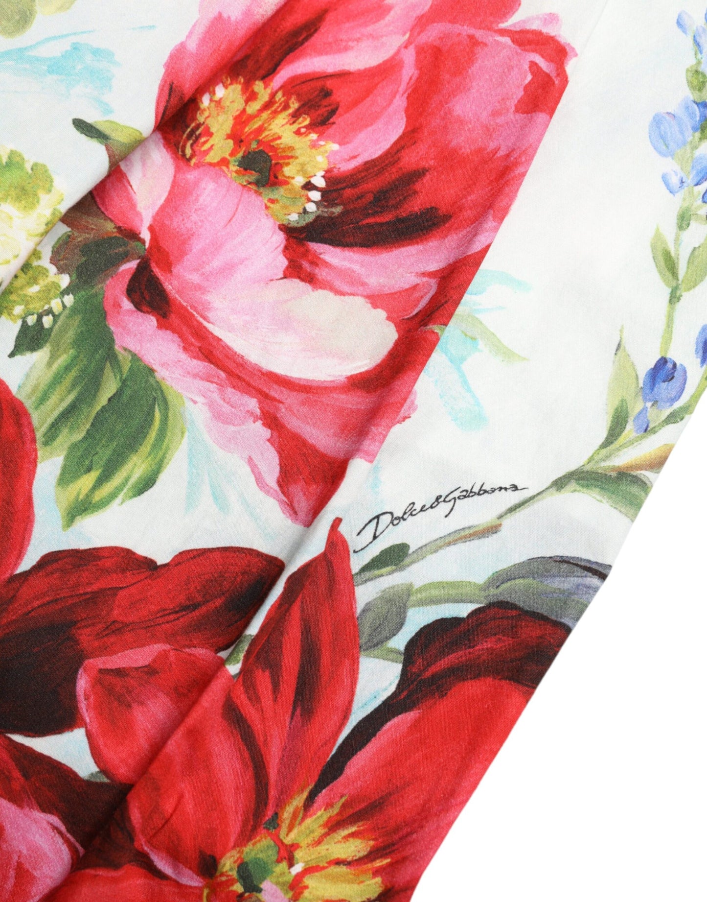 Pantalones anchos de cintura alta con estampado floral