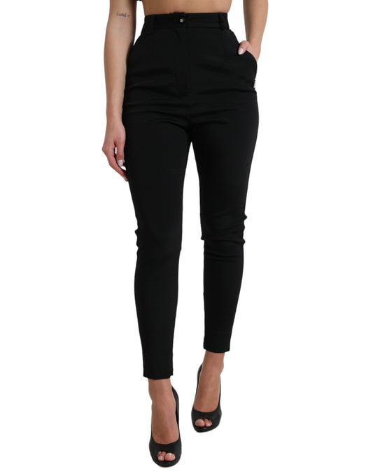 Pantalones ajustados elegantes de cintura alta