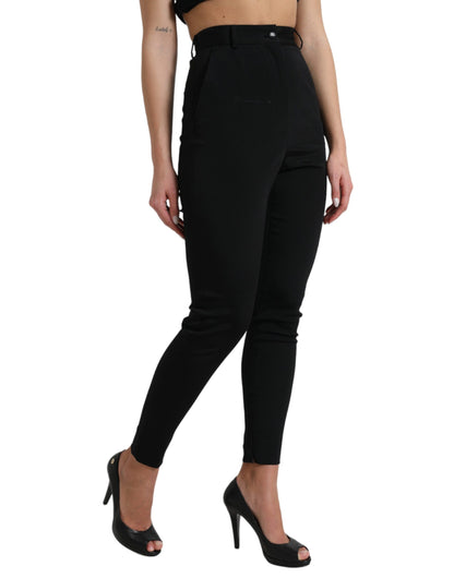 Pantalones ajustados elegantes de cintura alta