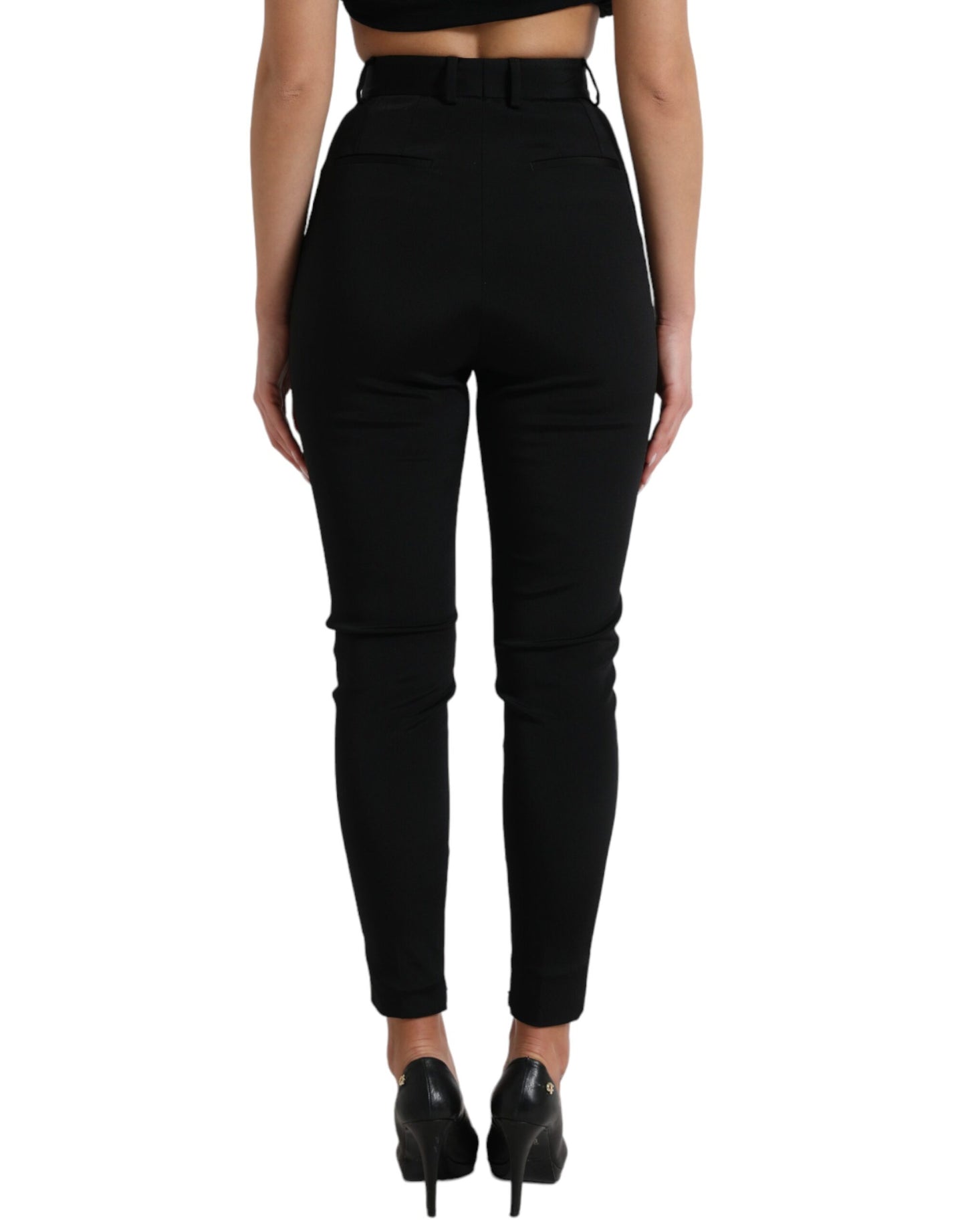 Pantalones ajustados elegantes de cintura alta