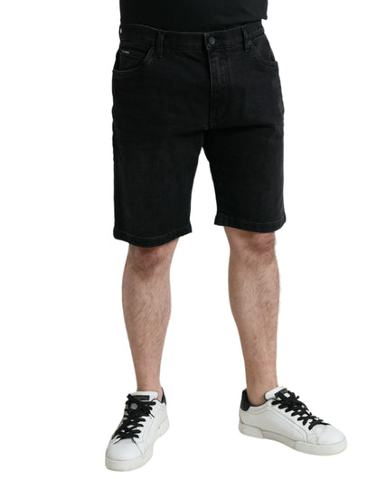 Bermudas vaqueras negras elegantes