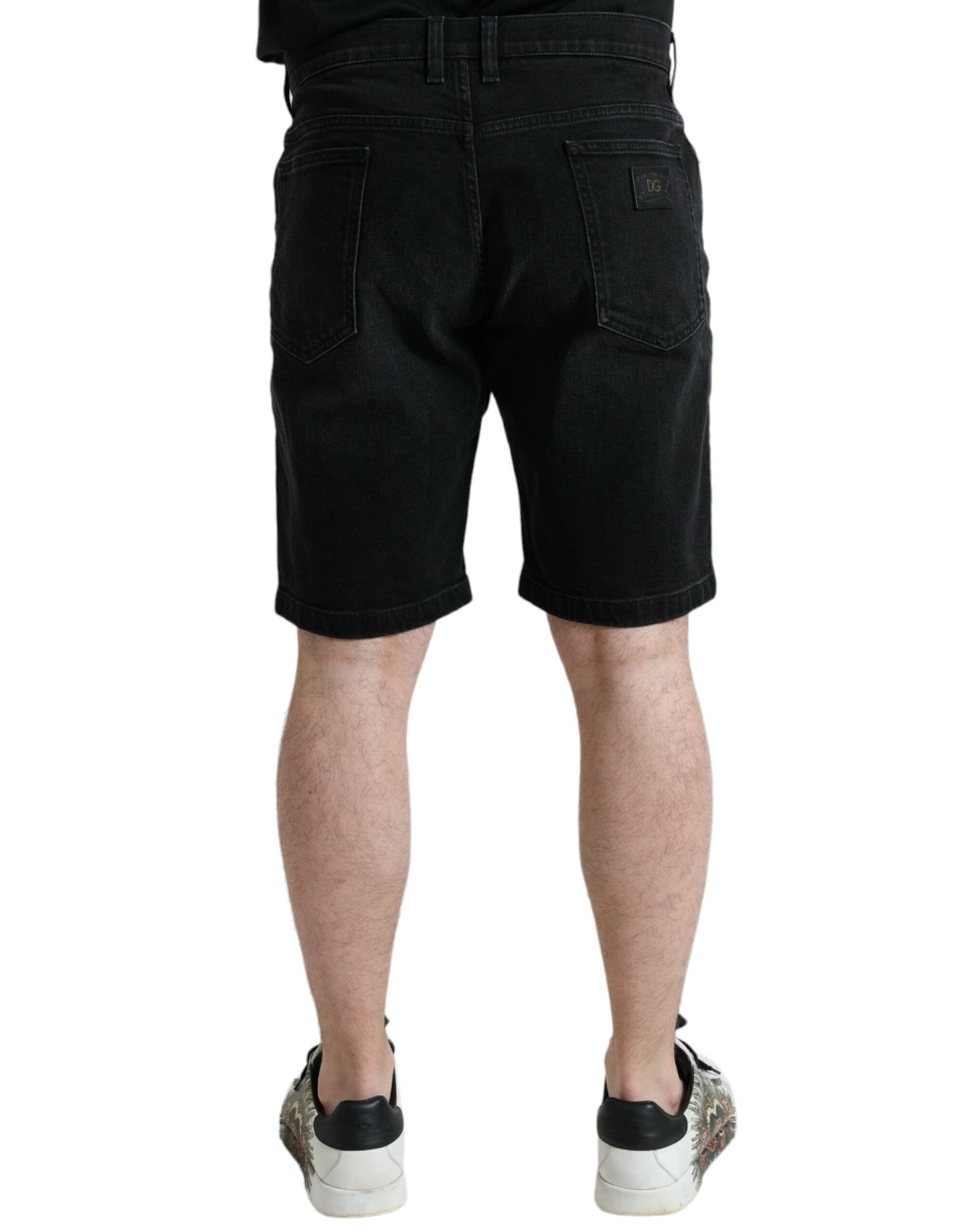 Bermudas vaqueras negras elegantes