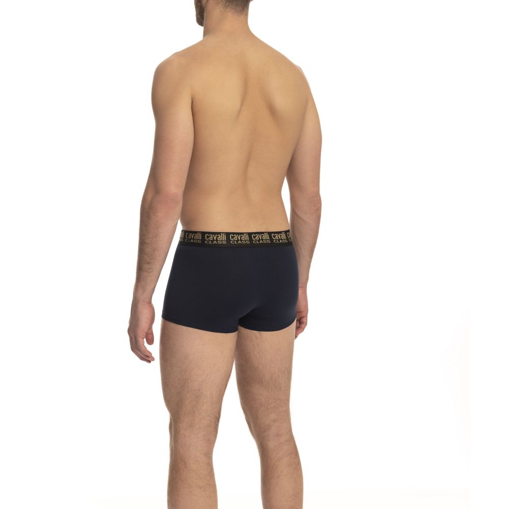 Calzoncillos tipo bóxer de algodón azul para hombre